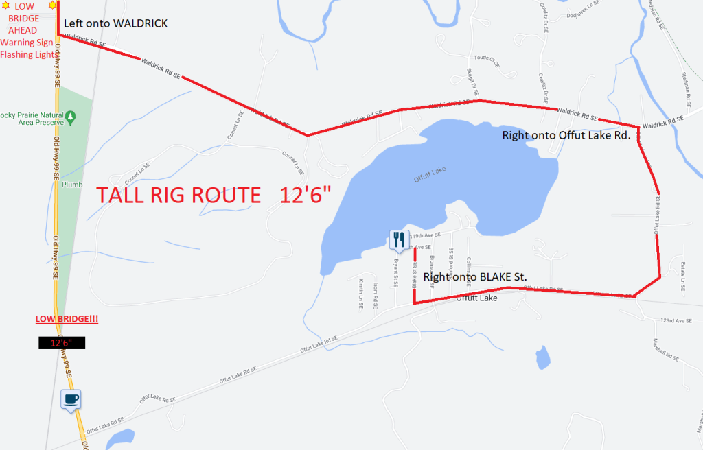 Area Map with low instructions